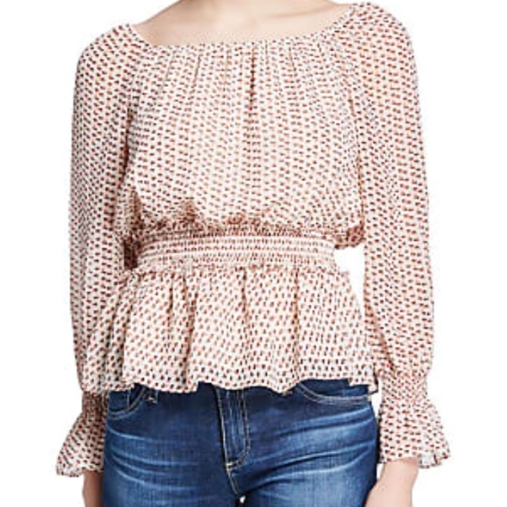 NWT‎ Max studio smocked Top